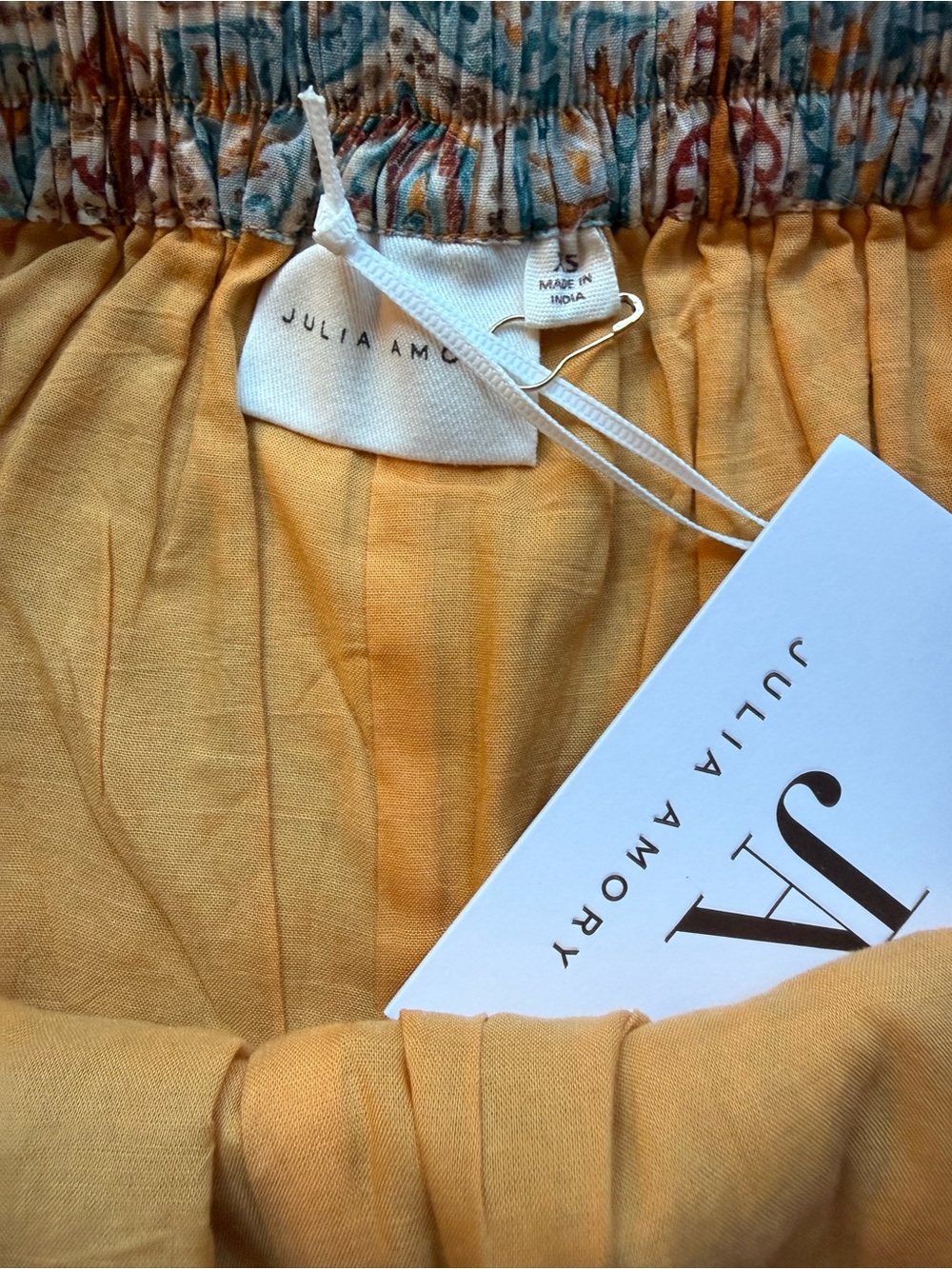 NWT Julia Amory Montauk Short Mocha Motif Sz XS - Picture 6 of 6